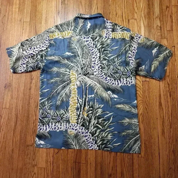 tommy bahama mens button down shirt shirt silk Hawaiian - Picture 3 of 5